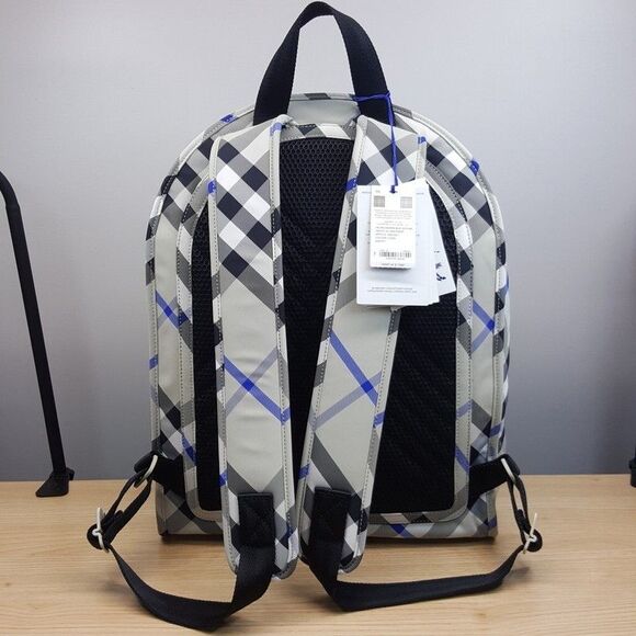 BURBERRY Backpack Shield Lichen Check Plaid Cream Authentic Unisex $1950 main image 14